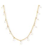 Collier Petites Gouttes en Argent doré & Pierre de Lune