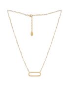 Collier Lingot en Argent doré & Pierre de Lune