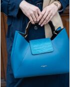 Ana Handtasche aus Leder, 35 x 27 x 13,5 cm, Marineblau