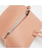 Sac à main en Cuir Emy nude - 22x11x5 cm