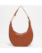 Tivo camel leren schoudertas - 28x16x8,5 cm