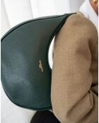 Tivo leren schoudertas flesgroen - 28x16x8,5 cm