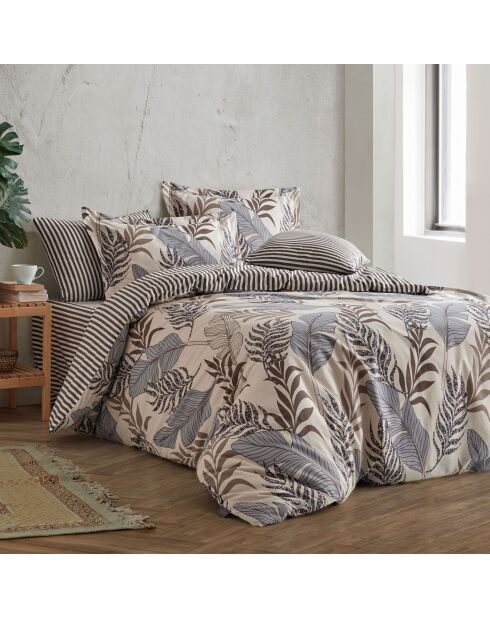 Lionel Bettbezug-Set Gold/Braun/Blau