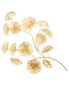 Décoration murale fleurs dorées  - 35x54x2.2 cm