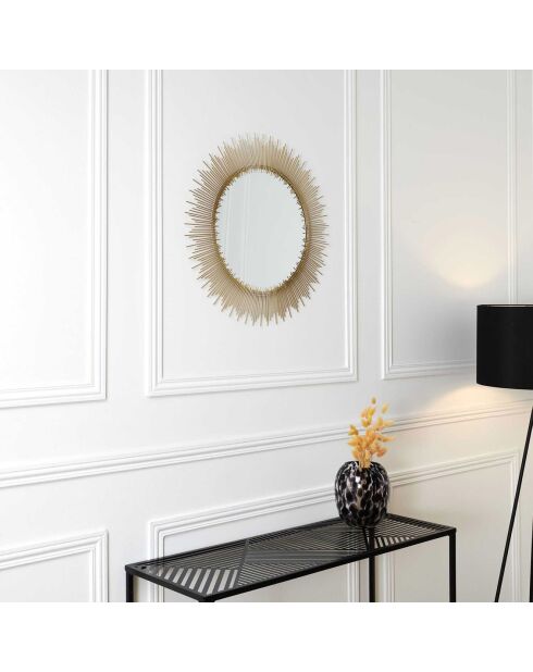 Miroir doré - 59.5x59.5x1.5 cm