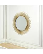 Miroir doré - 59.5x59.5x1.5 cm