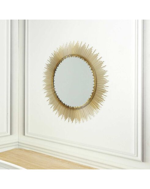 Miroir doré - 59.5x59.5x1.5 cm