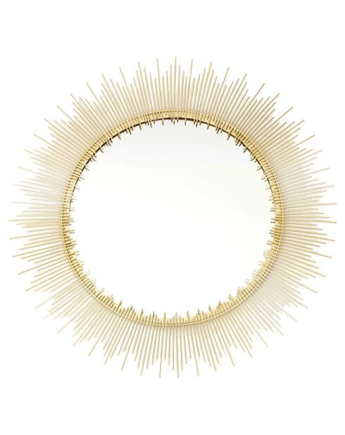 Miroir doré - 59.5x59.5x1.5 cm