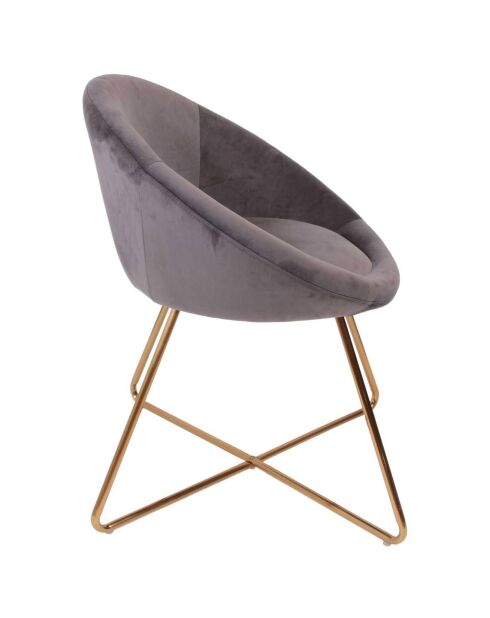 Fauteuil Karl gris - 73x83x62 cm