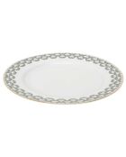 Service de table en porcelaine Ginko blanc/noir - 12 pièces