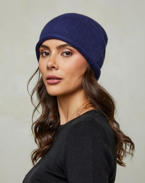Bonnet en Laine mélangée Olga marine