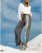 Pantalon Coleen patch multicolore