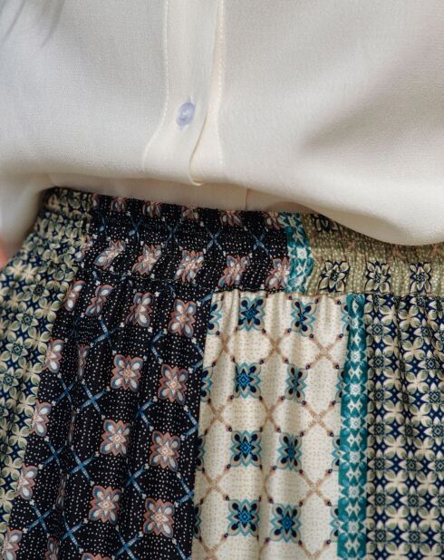 Pantalon Coleen patch multicolore