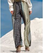 Pantalon Coleen patch multicolore