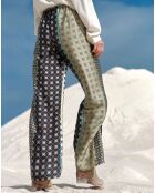 Pantalon Coleen patch multicolore