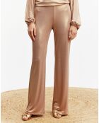Pantalon Glam marron/doré
