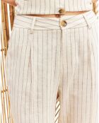 Pantalon en Lin mélangé Lima crème