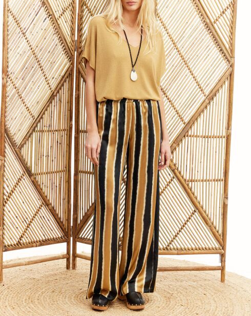 Pantalon en Soie mélangée Milo doré