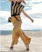 Pantalon satiné Ness doré
