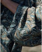 Kimono en Soie mélangée Sasha lazuli