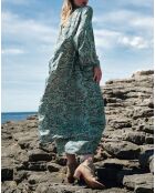 Kimono en Soie mélangée Sasha lazuli