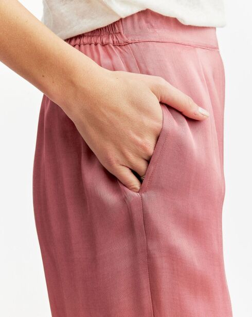 Pantalon satiné Soon rose