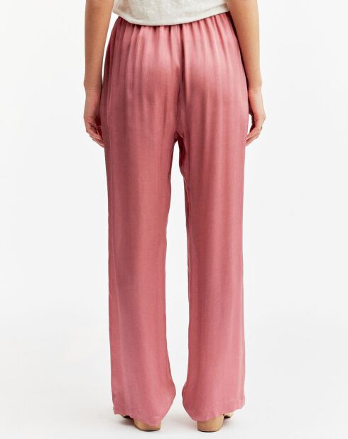 Pantalon satiné Soon rose