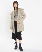 Manteau en Laine mélangée Mysteria beige chiné