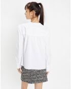 Weißes Batista-Hemd