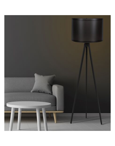 Lampada da terra nera Eskitme - 145 cm