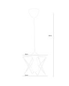 Suspension Beyaz noire - 60 cm