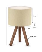 Lampe de table AYD beige - 41 cm