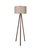 Lampadaire AYD beige/doré - 140 cm