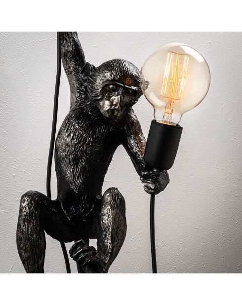 Lámpara de pared negra Monkey 2 - 24x24x68 cm