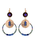 Boucles d'oreilles Pirueteka bleu/vert
