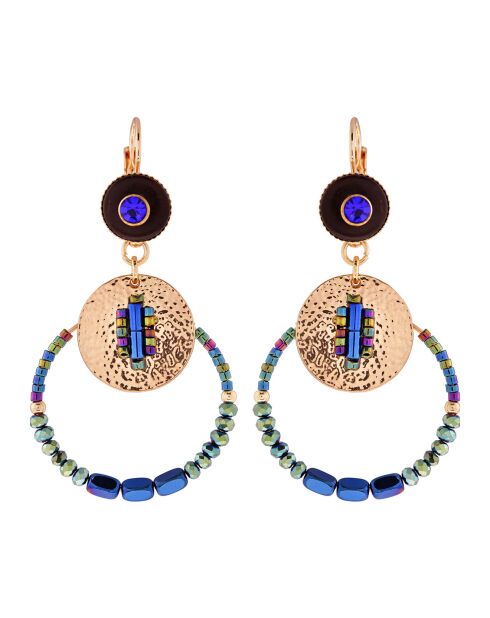 Boucles d'oreilles Pirueteka bleu/vert