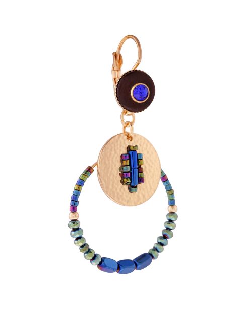 Boucles d'oreilles Pirueteka bleu/vert