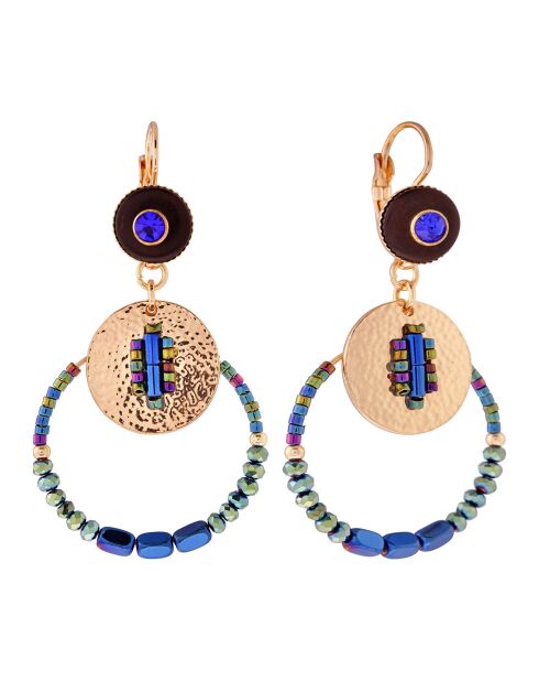 Boucles d'oreilles Pirueteka bleu/vert