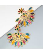 Boucles d'oreilles Venisia multicolores