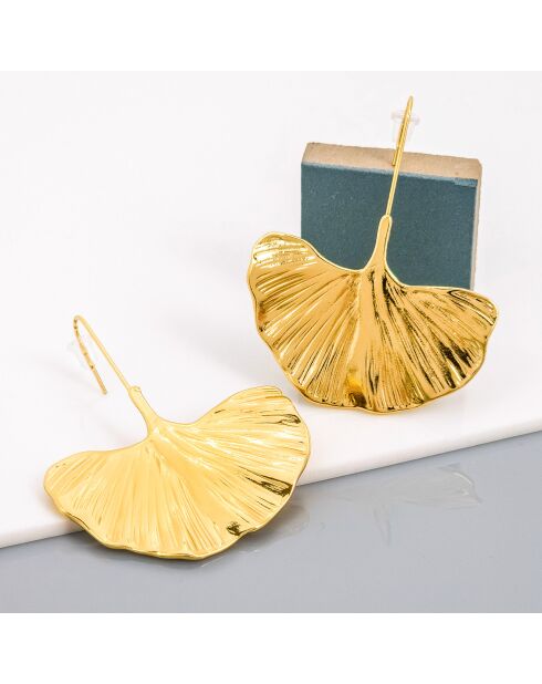 Boucles d'oreilles Lotusa dorées