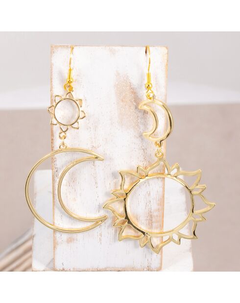 Boucles d'oreilles Astra dorées