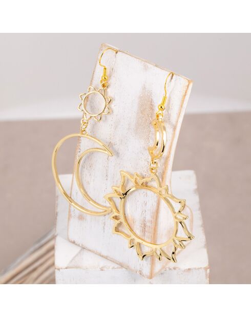 Boucles d'oreilles Astra dorées