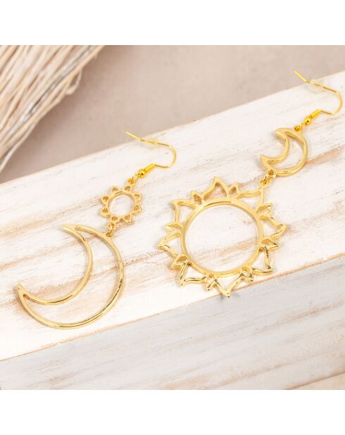 Boucles d'oreilles Astra dorées