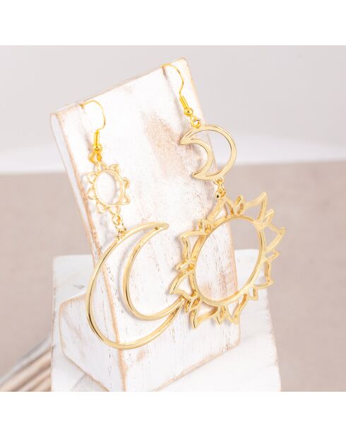 Boucles d'oreilles Astra dorées