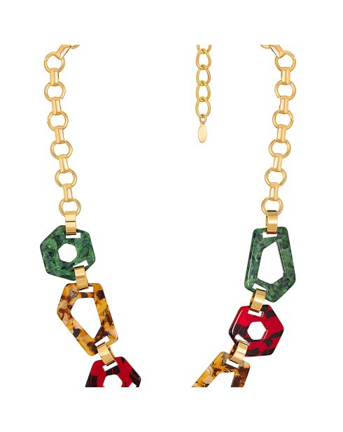 Collier Zebra multicolore