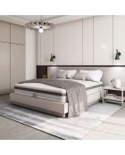 Matelas à mémoire de forme Le Cheverny blanc/gris - 80x200 cm