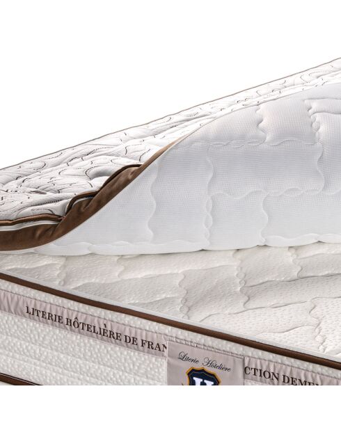 Matelas à mémoire de forme Renaissance blanc/marron - 140x190 cm