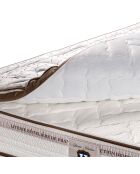 Ensemble Matelas Renaissance & Sommier blanc/marron - 90x200 cm