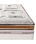 Ensemble Matelas Renaissance & Sommier blanc/marron - 90x200 cm