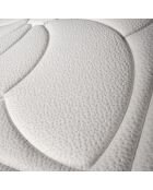 Matelas à mémoire de forme Monte-Carlo blanc/bordeaux - 200x200 cm